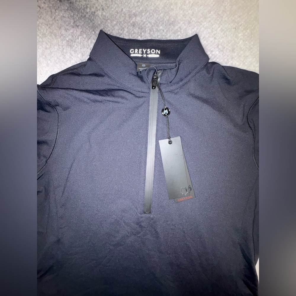 NWT Greyson Women’s Black Halley II Quarter-Zip Athletic Medium M - Picture 5 of 5